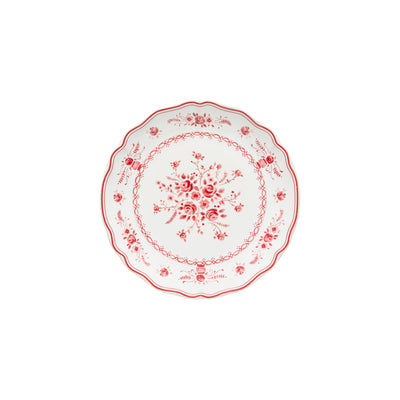 Costa Nova Vila plate 17/21/27 cm in White-Red stoneware