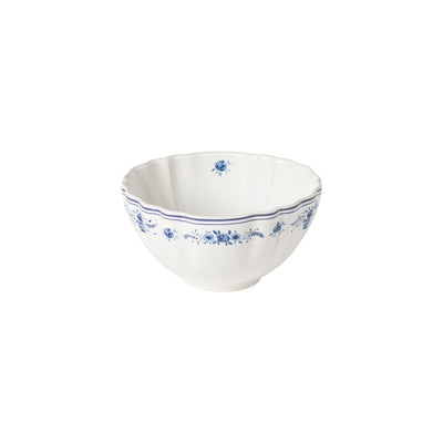 Costa Nova Vila soup & cereal bowl 16 cm in White-Blue stoneware